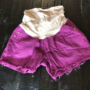 Cut Off Maternity Shorts
